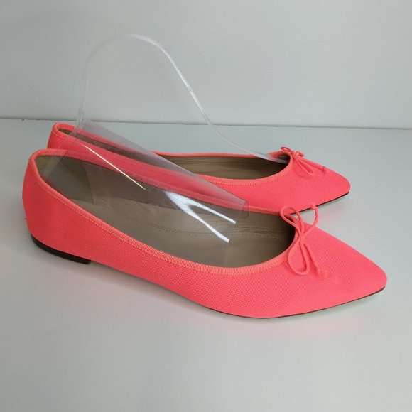 J.Crew Gemma Neon Pink Ballet Flats Shoes Size 9